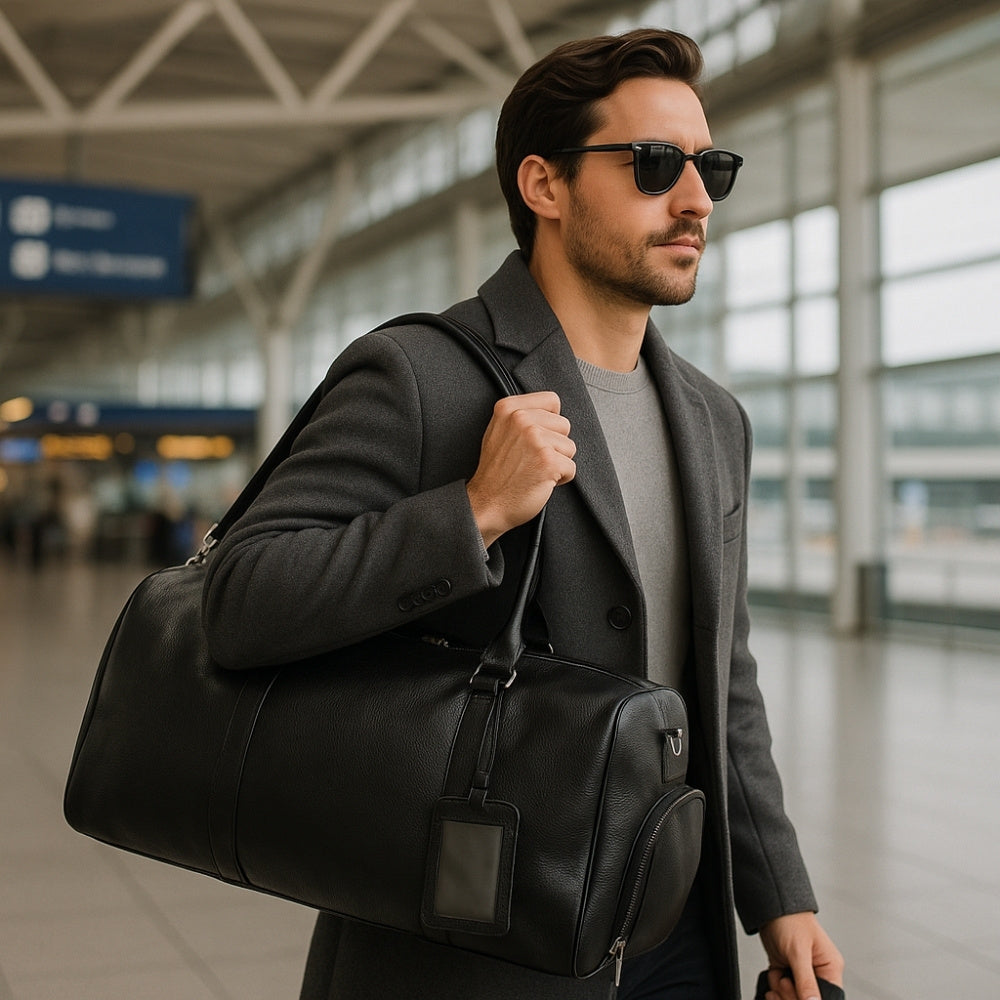 VERATI Weekendbag i läder - 45 cm