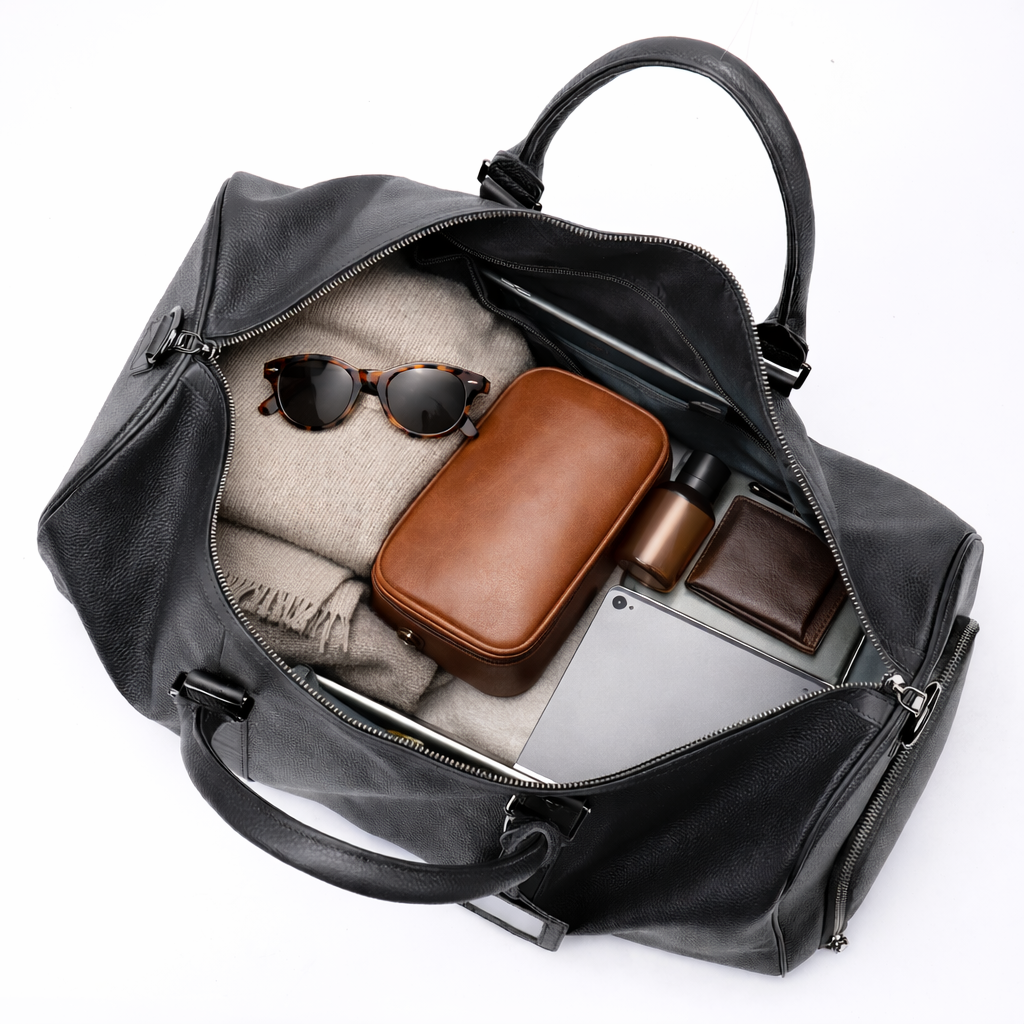 VERATI GRANDE Weekendbag i läder - 55 cm