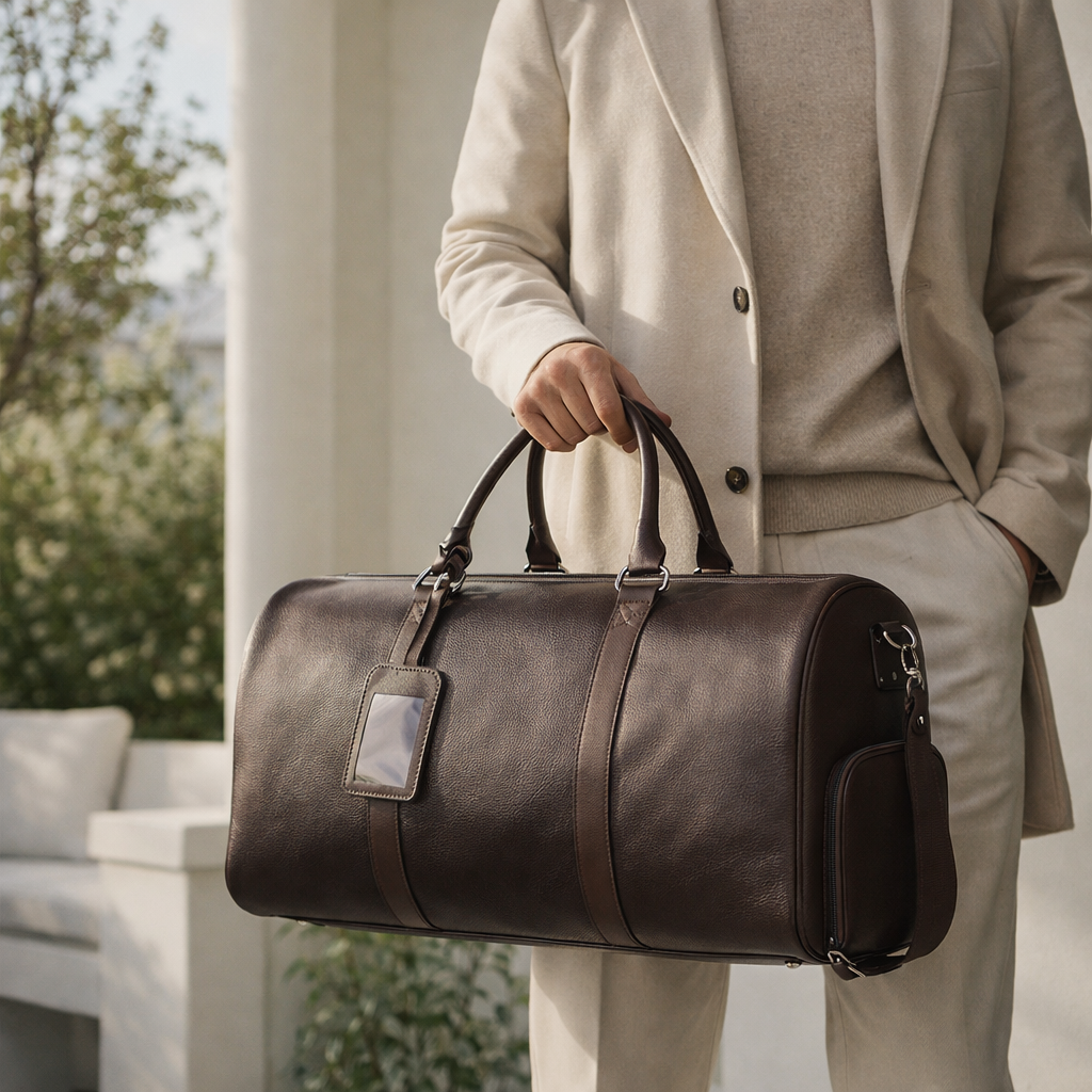VERATI GRANDE Weekendbag i läder - 55 cm